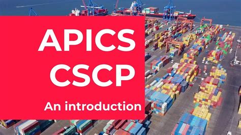 Apics Cscp Certified Supply Chain Professional Course Youtube