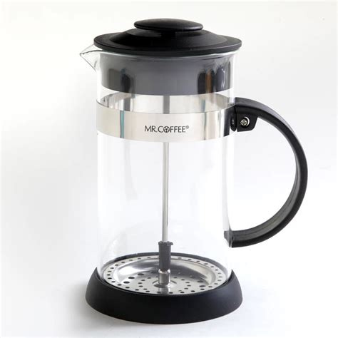 Cafe Oasis 32 Oz Coffee Press Wscoop Black Pp Handle And Knob Ss