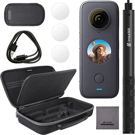 Insta360 One X2 360 Degree Waterproof Action Camera Bundle With