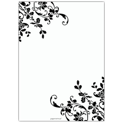 black  white floral stripe rehearsal dinner invitations