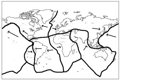 Tectonic Plate Map Worksheet