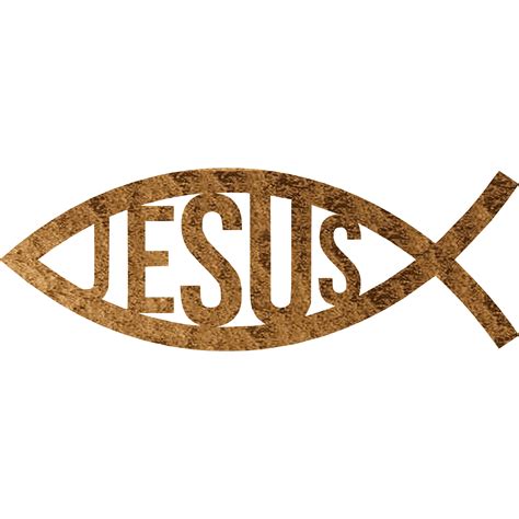 Jesus Fish Metal Wall Art