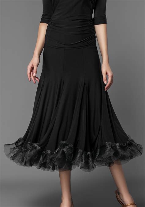 luxury-flounced-crepe-slit-ballroom-skirt