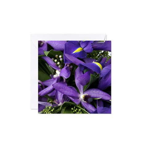 Purple business cards are made to serve this purpose. Purple Flower Greeting Card | Lifeblooms.ca