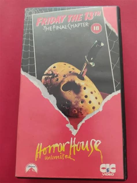 Friday The Th Th Final Chapter Vhs Rare Jason Voorhees Horror