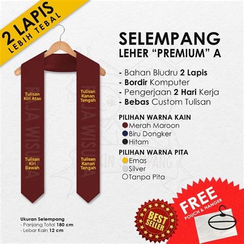 Jual Selempang Wisuda Leher Bludru Premium A Shopee Indonesia