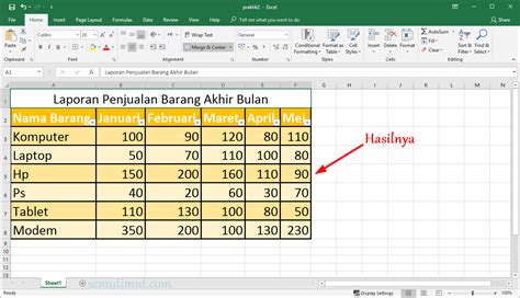 Cara Membuat Diagram Di Excel Hp