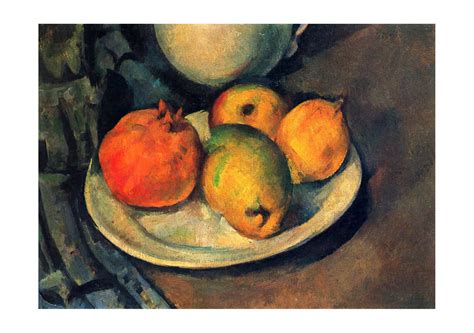 Paul Cezanne Still Life Plate Of Fruit — Spiffing Prints