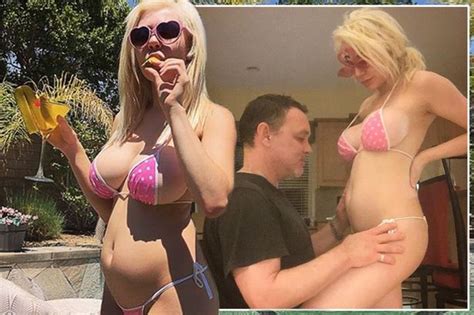 Courtney Stodden Flaunts Her Growing Baby Bump In A Skimpy Bikini
