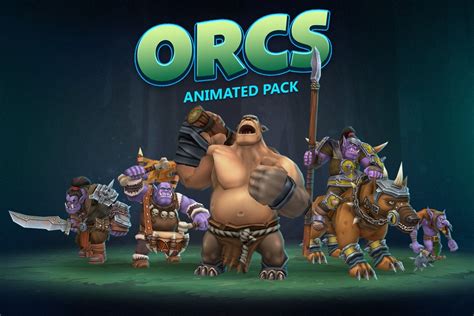 Orcs Animated Pack 3d Asset Cgtrader