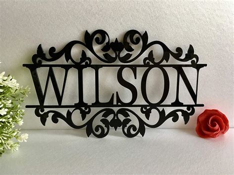 Personalized Any Name Laser Cut Acrylic Metal Wood Sign