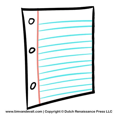 Notebook Paper Clipart Tims Printables