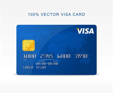 Can be active debit, credit cards. Freebie - Vector Visa Credit Card on Behance