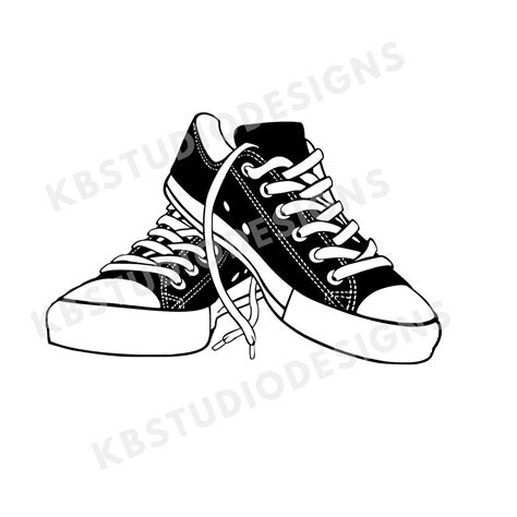 Converse Shoes Svg Png  Chucks Svg Svg For Cricut Etsy