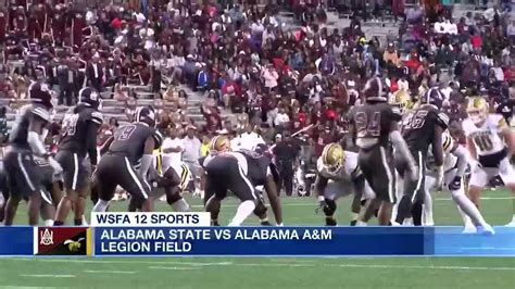 Alabama State Stings Alabama Aandm 24 17 In Magic City Classic Youtube