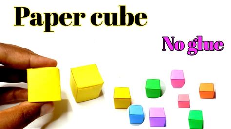 Paper Cube How To Make Paper Cube Paper Cube Without Gluepaper