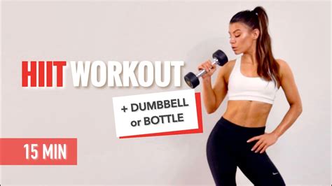 Min Cardio Burn Hiit Full Body With Weight No Repeats Dumbbell Or Bottle Burning