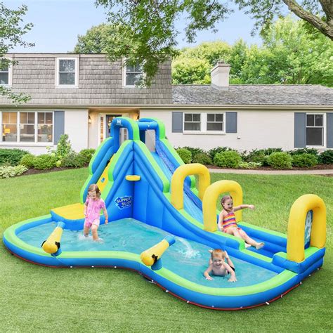 Honey Joy Inflatable Water Slides Kids Jumping Bounce House W2 Water