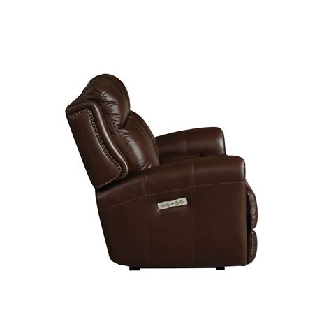 Bassett Club Level Marquee Power Motion Loveseat In Chocolate