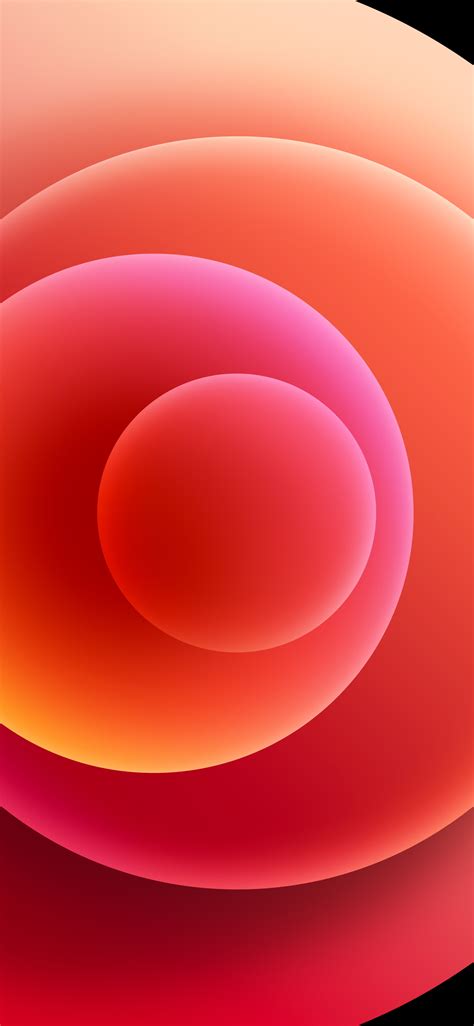 30 hd red iphone wallpapers. iPhone 12 - Orbs (PRODUCT)RED (Light) - Stock Wallpaper ...