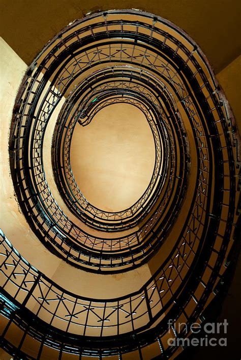 Brown Oval Staircase Photograph By Jaroslaw Blaminsky Fine Art America
