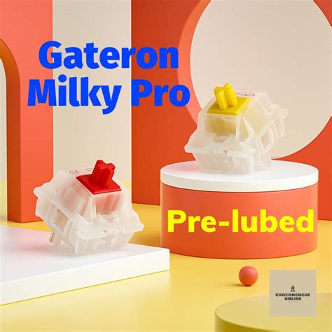 Công tắc bàn phím Switch Gateron Milky Yellow Pro dùng cho bàn phím cơ