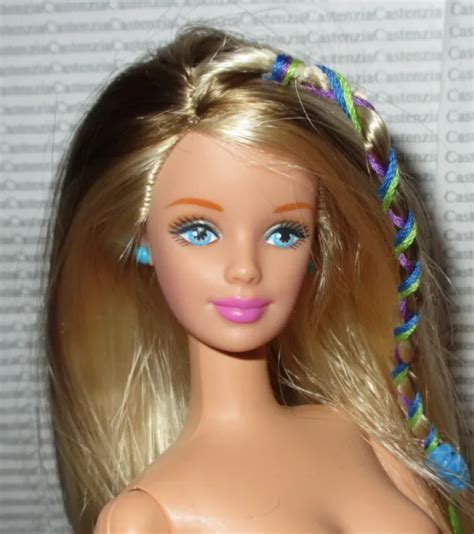 Nude Barbie Doll Mattel Die Dye Blonde Blue Eyes Articulated Doll For Ooak 13 96 Picclick