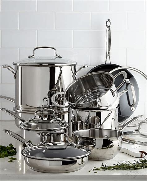 Cuisinart Chefs Classic 14 Pc Stainless Steel Cookware Set Created