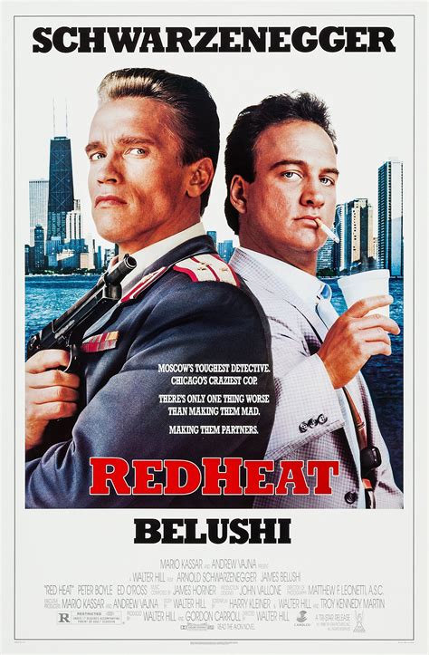 Poster «RED HEAT» (1988) Arnold Schwarzenegger and James Belushi | Heat