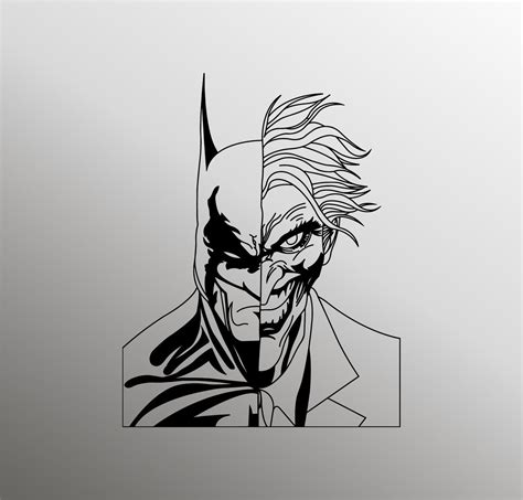 Batman Svg Joker Svg Batman Silhouette Superhero Svg Joker Etsy