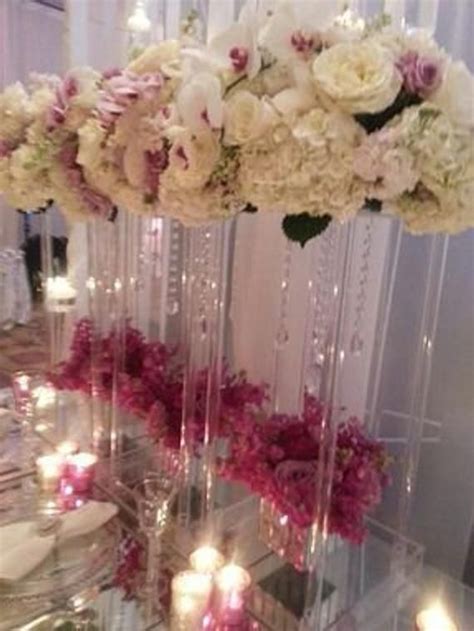 20 Tall Square Acrylic Event Centerpiece Without Acrylic Etsy