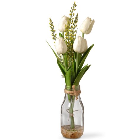 We did not find results for: 14" Artificial White Tulip Flower Arrangement in Glass ...