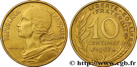 10 Centimes Marianne 1967 Paris F1447 Fmd078668 Modern Coins
