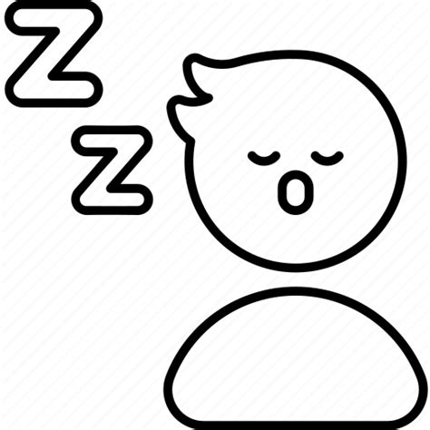 Sleepy Drowsy Feeling Emotion Mind Expression Sleep Icon