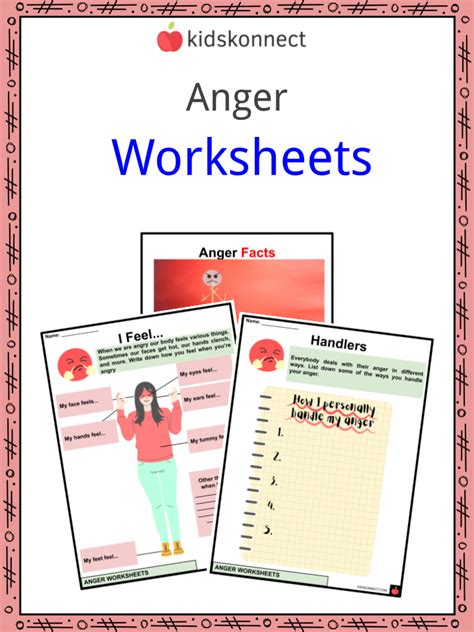 Anger Worksheets For Kids