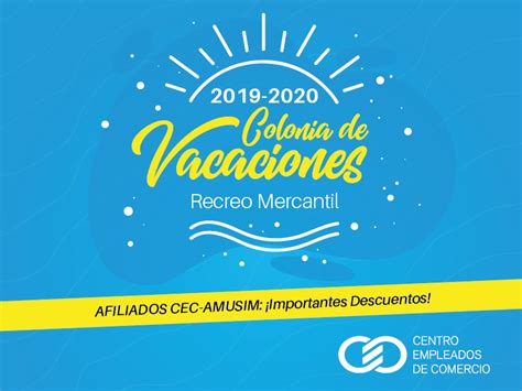 Colonia De Vacaciones 2019 2020 Cec