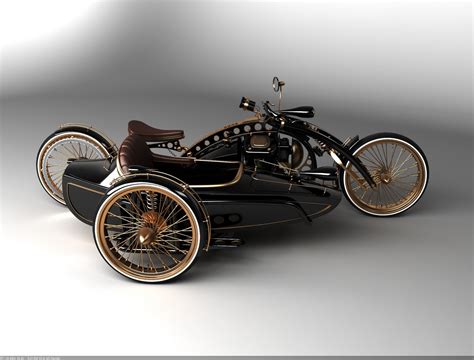 Motorcycle 74 Solif Design Steampunk Sidecar