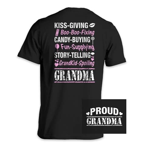 Proud Grandma Funny T Shirts Hoodies High Quality Custom Printed T Shirts Sweatshirts