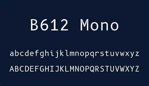 B612 Mono Free Font