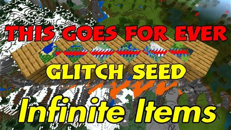 Minecraft Glitch Seed Infinite Items Youtube
