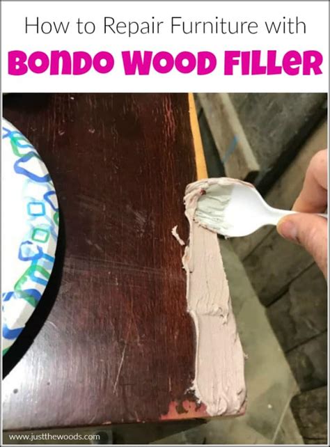 How To Repair Furniture With Bondo Wood Filler