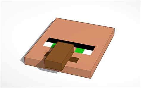 3d Design Minecraft Villager Face Tinkercad