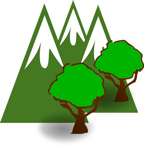 Mountains Trees Forest · Free Vector Graphic On Pixabay