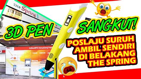 If you're not home to receive your pos laju parcel when it arrives, you won't get a note on your gate anymore (if you're within the covered area, of course). 3D PEN SANGKUT! Poslaju suruh ambil sendiri di belakang ...