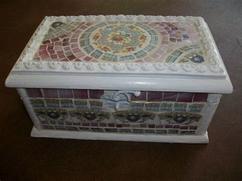 Lovely China Mosaic Jewelry Keepsake Box Jewelry Box Diy Mosaic