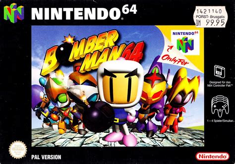 Bomberman 64 1997 Nintendo 64 Box Cover Art Mobygames