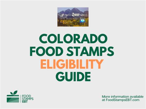 Income is defined as money or its equivalent from whatever source excluding only items specified under excluded income. Colorado Food Stamps Eligibility Guide - Food Stamps EBT