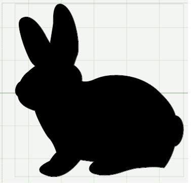 Just download the 4 pdf files (a4), glue the 4 pages together and cut cut a stencil of the bunny shade. template | Bunny templates, Bunny silhouette