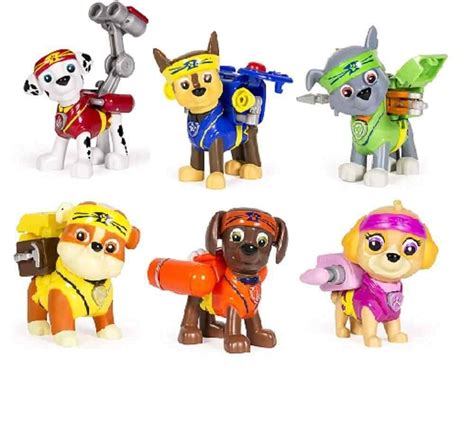 Buy Paw Patrol Pup Fu Bundle With All 6 Action Pup Fu Pups Skye Chase Marshall Zuma Rocky