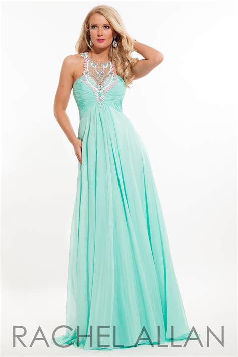 Rachel Allan 7196 Chiffon Prom Gown With Ruching French Novelty